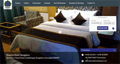 Desktop Screenshot of hotelmaurya.com